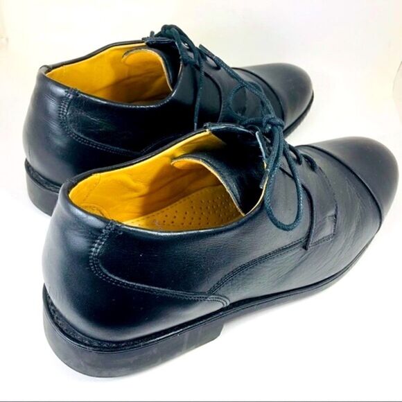 DUKE Belvedere Black Cap Toe Lace-up Shoes - Picture 4 of 8